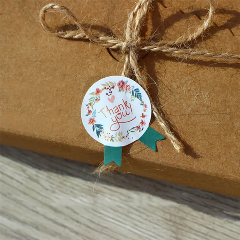 120 шт. ручная работа благодарим Вас гирлянда Уплотнительная наклейка упаковка