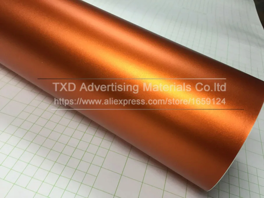 Виниловая хромированная оранжевая наклейка премиум класса матовая виниловая