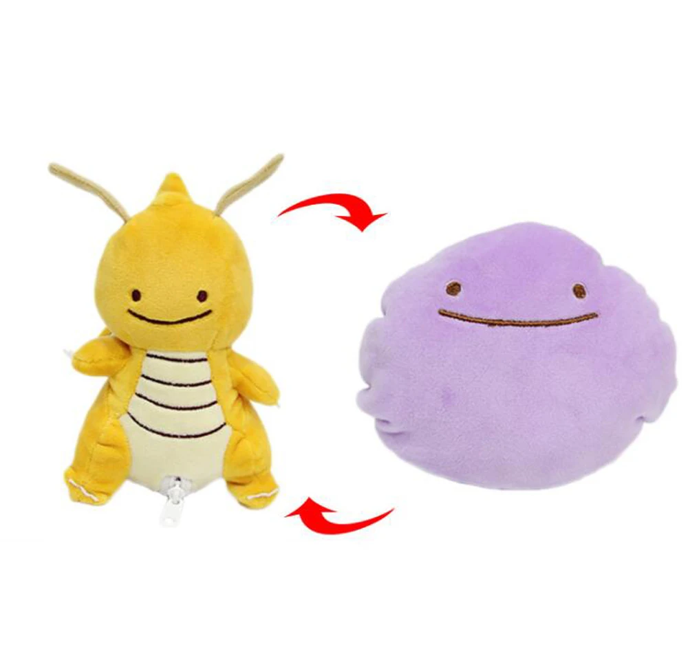 Dragonite 10/лот 10 видов стилей Ditto Metamon Бульбазавр, чармандер белка снорлакс Пикачу генгар лапрас 12 см внутри-из подушки игрушка Розничная - Цвет: Dragonite