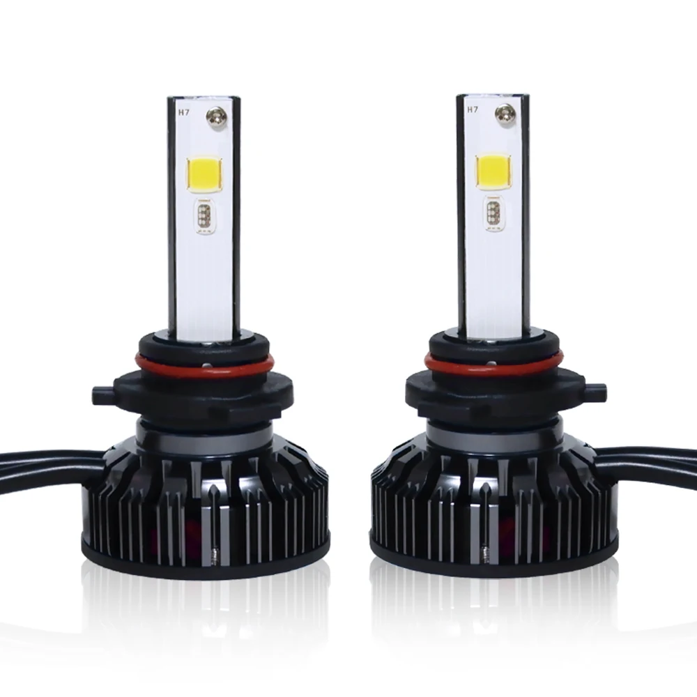 DIC светодиодный H7 H1 фары RGB голос/APP/Bluetooth Управление H4 H13 H3 9005 9006 H11/H8 9012 880 9004 9007 углеродное волокно ремонт яркие противотуманные фары