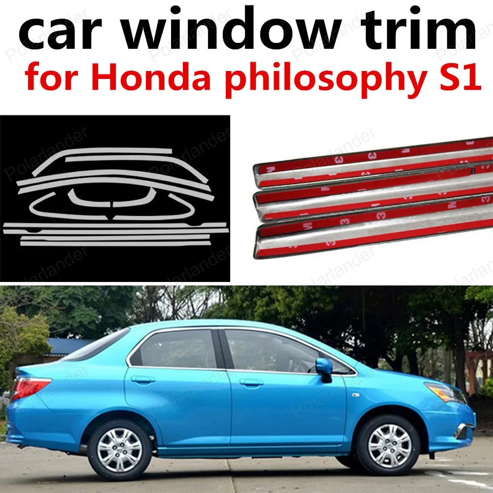 

hot sell Chromium Styling Car Stainless steel window decoration cover trim for Honda philosophy S1