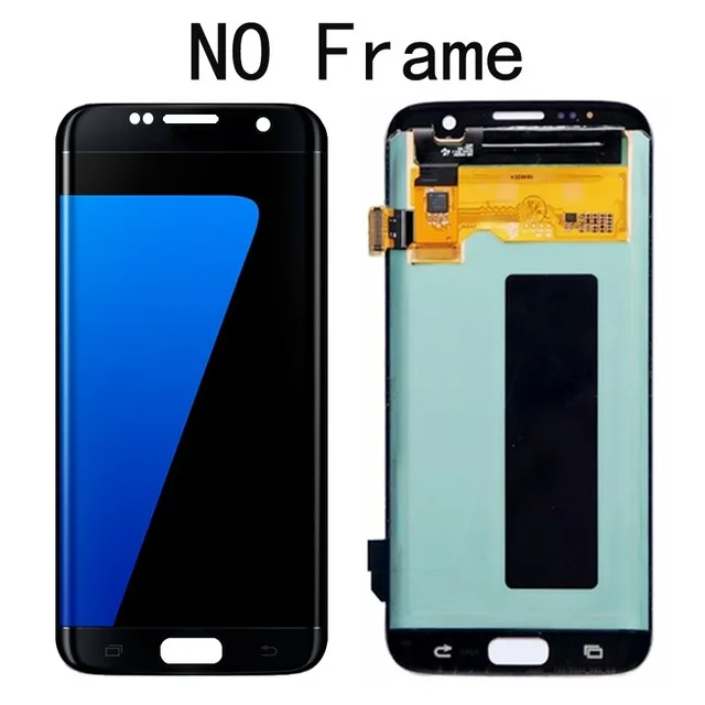 Оригинальный SUPER AMOLED ЖК-экран 5 дюйма с рамкой для SAMSUNG Galaxy s7 edge G935 G935F дигитайзер
