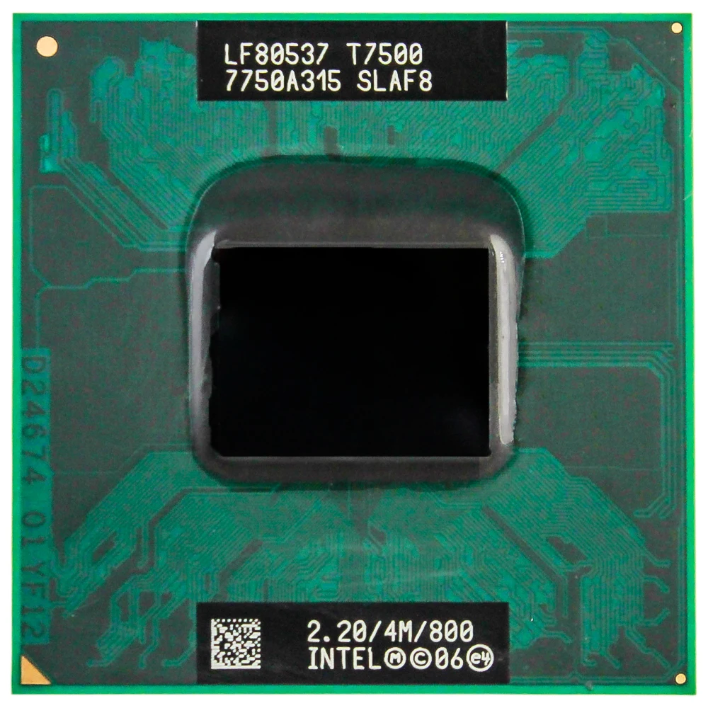 Intel CPU Core 2 Duo T7500 CPU 4M Socket 479 Cache/2.2GHz/800/Dual-Core Laptop processor