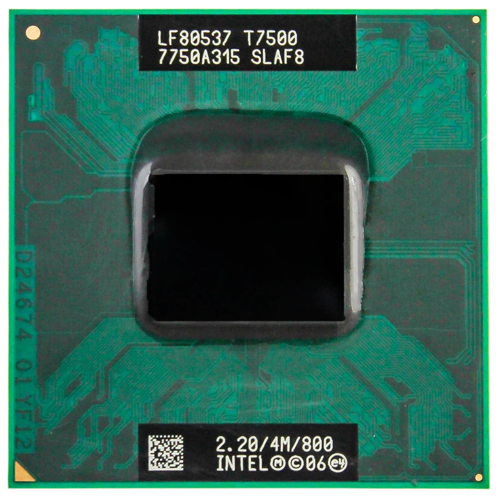 Процессор Intel Core 2 Duo T7500 4 Мб разъем 479 кэш/2 ГГц/800/двухъядерный|Процессоры| |