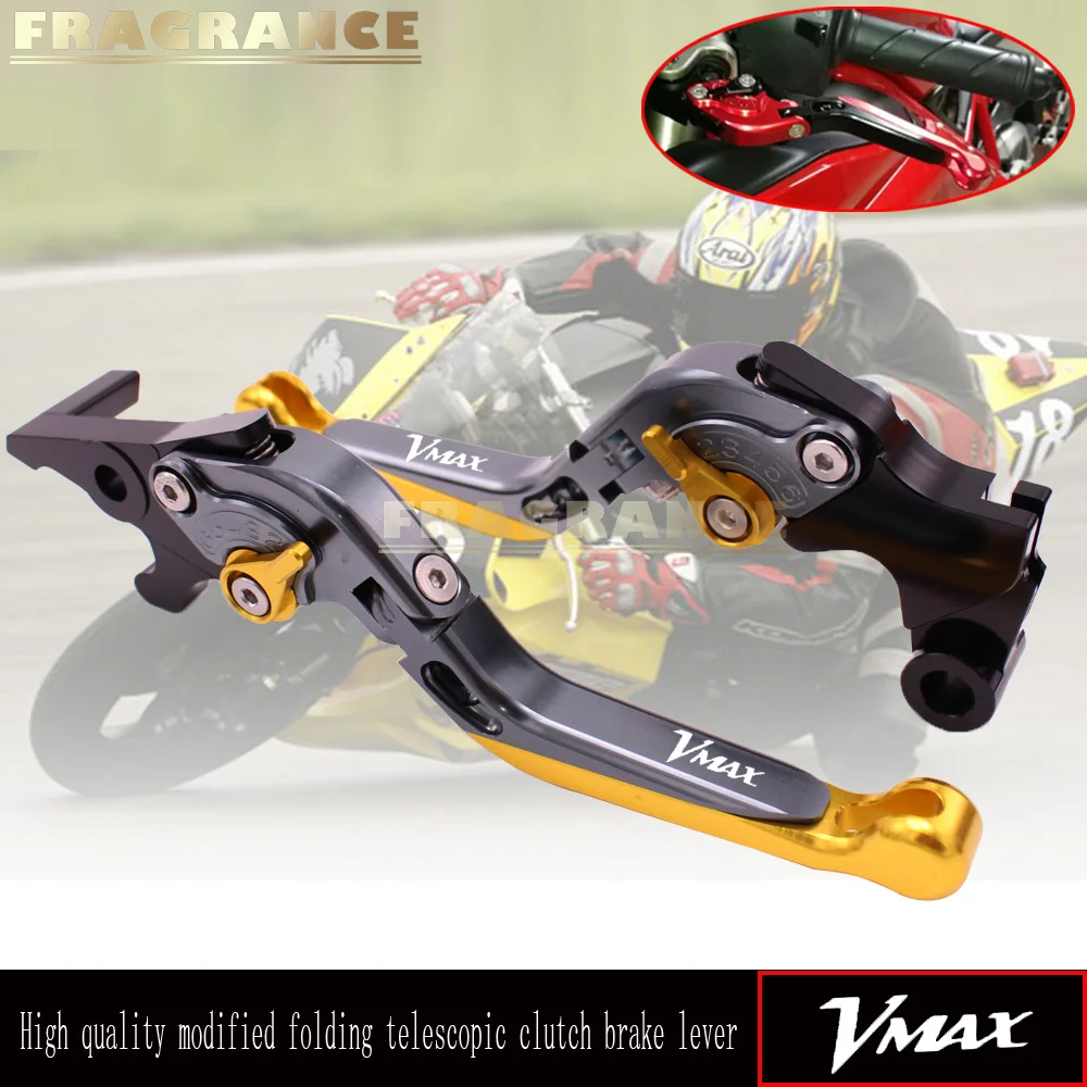 

Folding Extendable Adjustable Motorcycle Brakes Clutch Levers For YAMAHA V-MAX 1700 2009-2016 TDM 850 XJ600 Diversion XJ