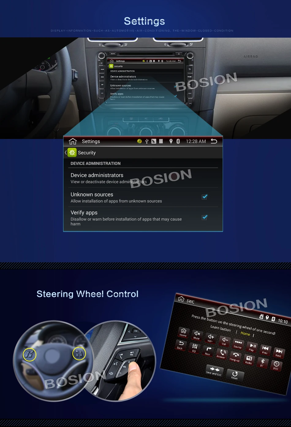 Bosion Android 8,0 автомобильный DVD gps Navi для Volkswagen SKODA OCTAVIA Fabia GOLF 6 polo Bora MK4 B6 PASSAT Tiguan DAB+ Wifi