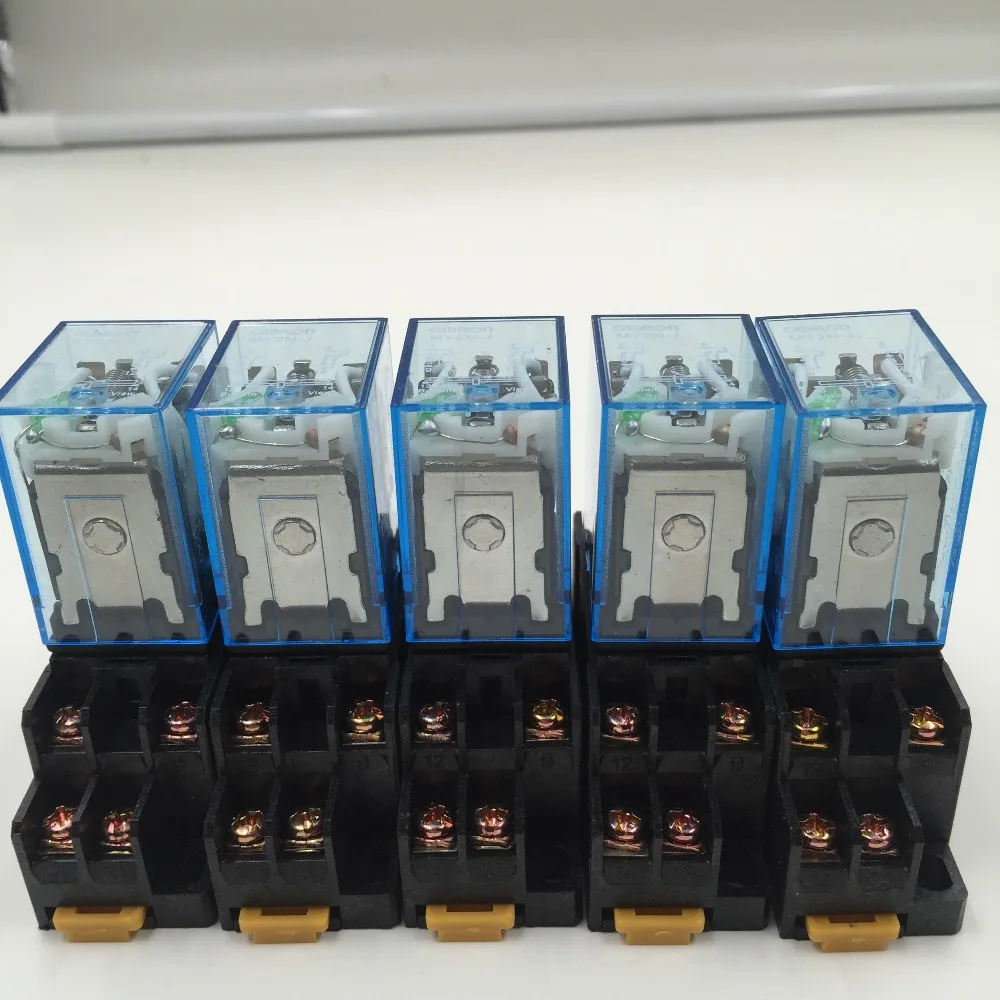 10 шт. реле MY2NJ 24 В постоянного тока маленькое 5A 8PIN катушка DPDT с цоколем|relay 5a|relay