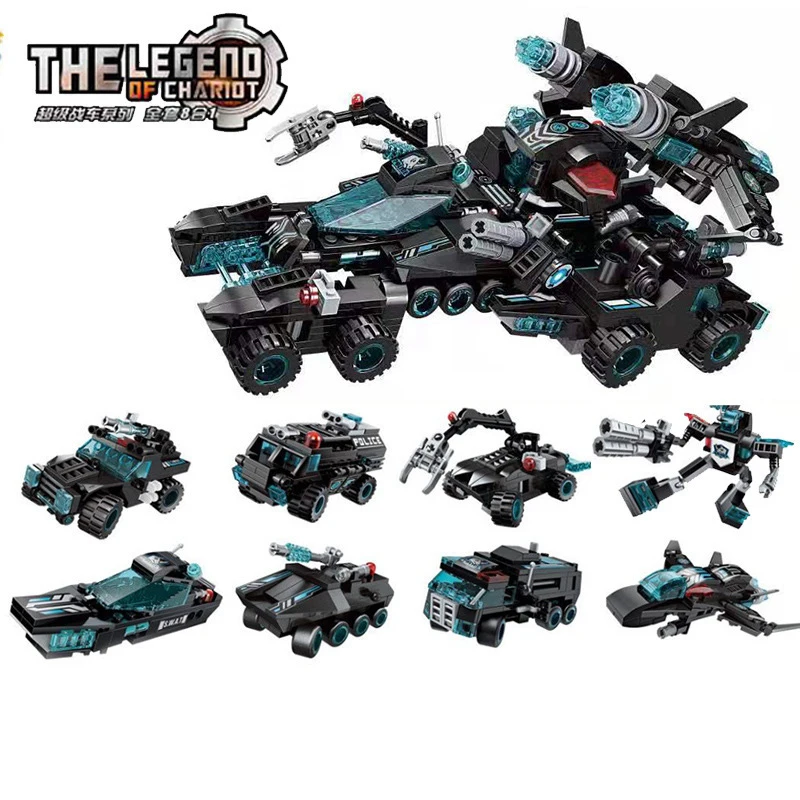 8В1 714 шт детские строительные блоки игрушки Совместимые Legoingly city technik Shadow Pulse Chariot