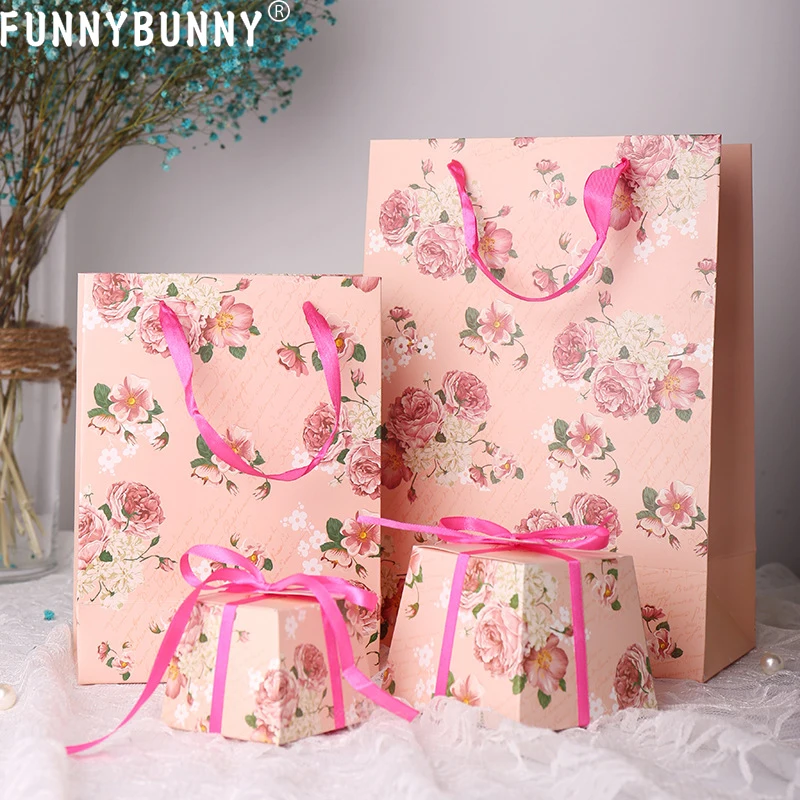 FUNNYBUNNY Горячая продажа цветочный принт дизайн Свадебная коробка