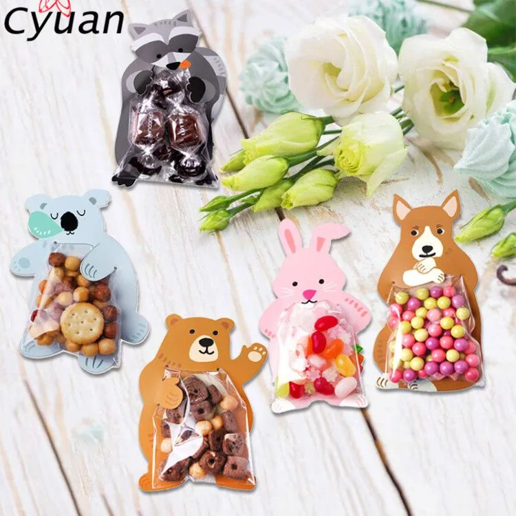 Baby Shower Favor Woodland Zoo мешок для конфет на вечеринку мини подарочная сумка день