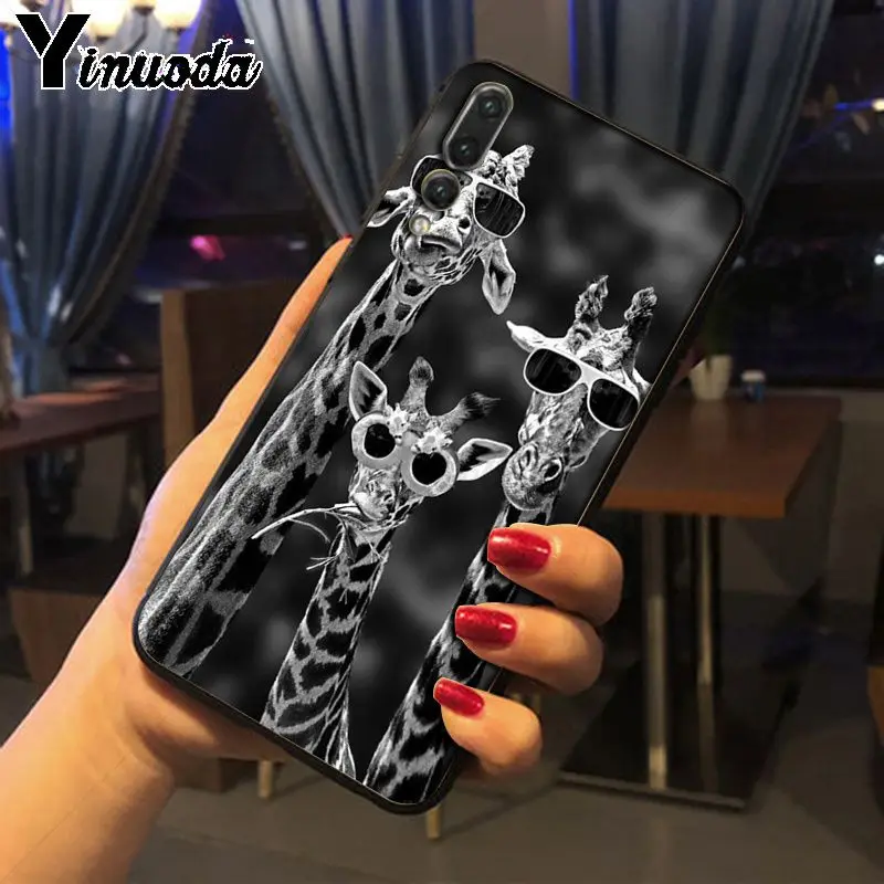 Yinuoda корова Альпака зебра жираф черный мягкий чехол для телефона из ТПУ huawei p20lite