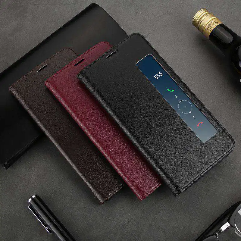 Чехол MAKEULIKE из натуральной кожи для huawei mate 10/mate 10 Pro, чехол с окошком и магнитной застежкой для huawei mate 10, флип-чехол