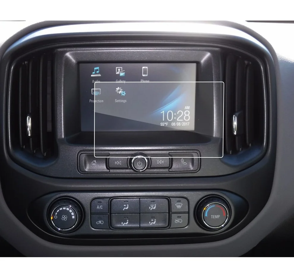 7inch RUIYA Защита экрана для Chevrolet Colorado MyLink навигационная сенсорный центр дисплей, 9 H Закаленное стекло Защитная пленка - Цвет: 7inch