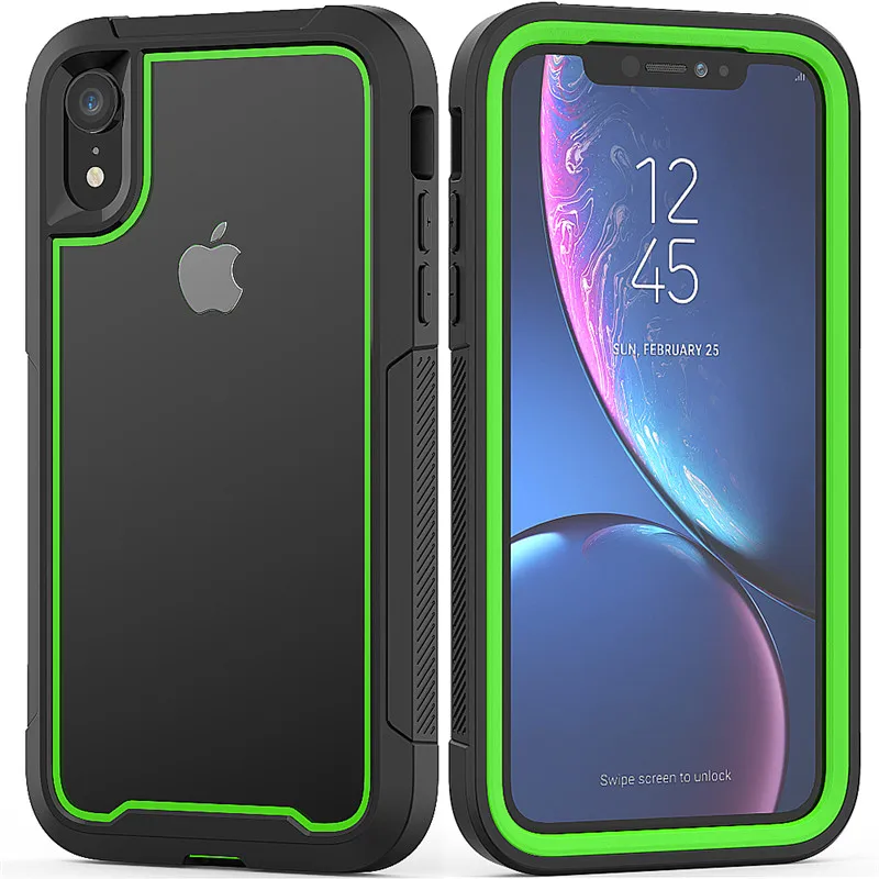 Для iphone 11Pro X XR XS Max 6 6s 7 8 Plus противоударный Гибридный защитный чехол для задней панели телефона для iphone 6 6s Чехол Жесткий PC TPU 2в1 чехол