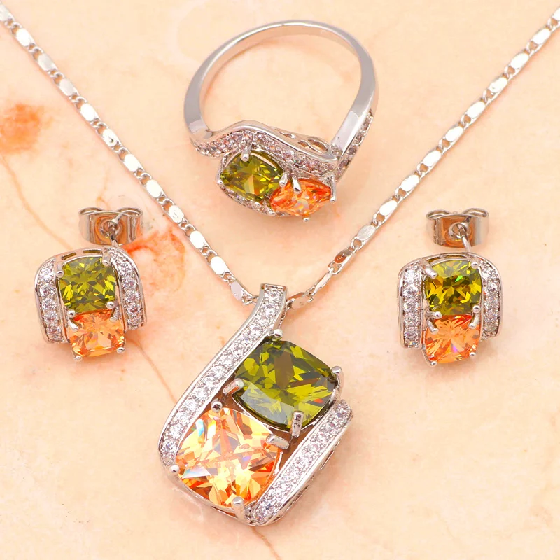 Горячая Распродажа набор ювелирных изделий из африканских бусин серебряного