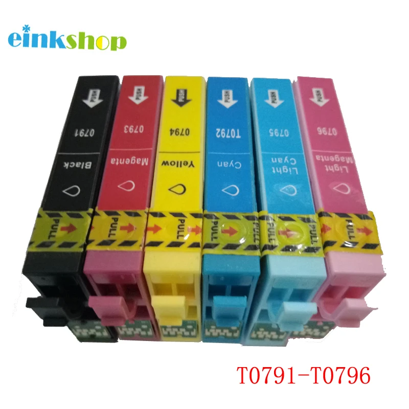 Чернильный картридж einkshop T0791 T0796 для Epson Stylus Photo PX660 P50 PX650 PX700W PX710W PX720WD PX730WD PX810FW 1400