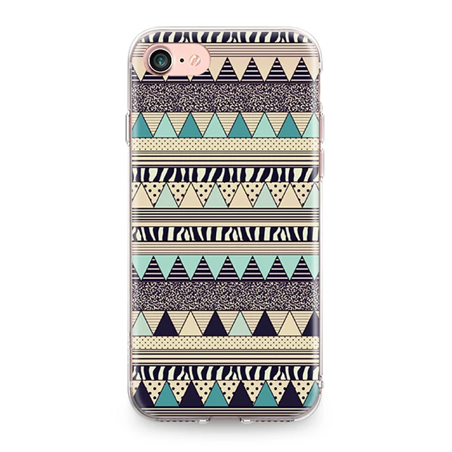 Мягкий ТПУ чехол для телефона для Iphone 4, 4S, 5, 5S, 5C, SE, 6, 6 S, 7, 8 Plus, X, XR, XS, Max, мандала, Цветочный, этнический узор, силиконовый чехол