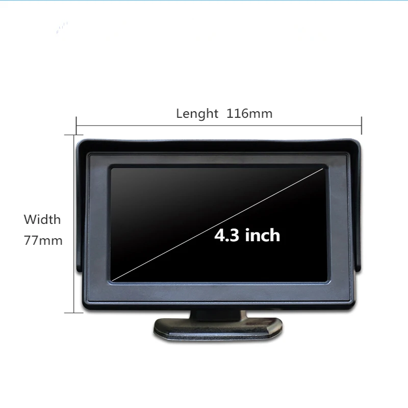 4,3 дюймов складной автомобильный монитор TFT lcd дисплей камера s камера заднего вида парковочная система для автомобиля заднего вида NTSC PAL