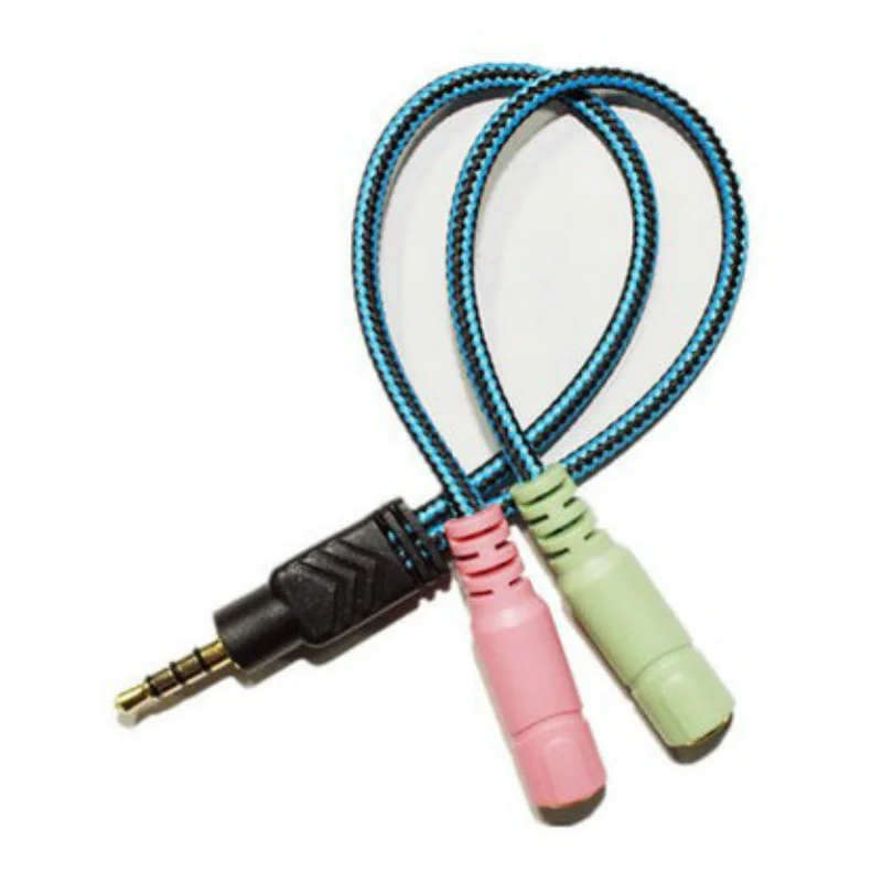 Гарнитура сплиттер адаптер Комплект взаимных конверторов 3 5 мм разъем кабель