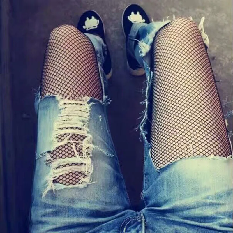 BIVIGAOS модный полые сексуальные колготки большие ажурные женские сетчатые