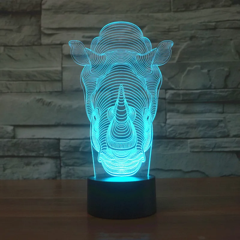 Светодиодная лампа с градиентом 7 цветов сенсорным выключателем|3d light|led night lightnight