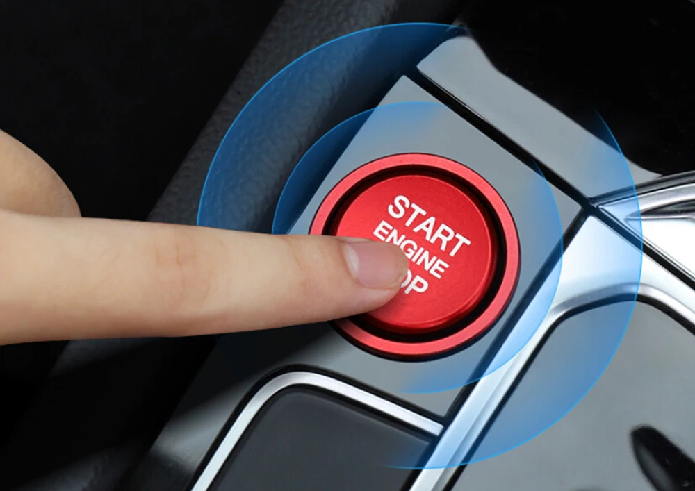 Стайлинг автомобиля наклейки двигателя старт стоп кольцо аксессуары чехол для