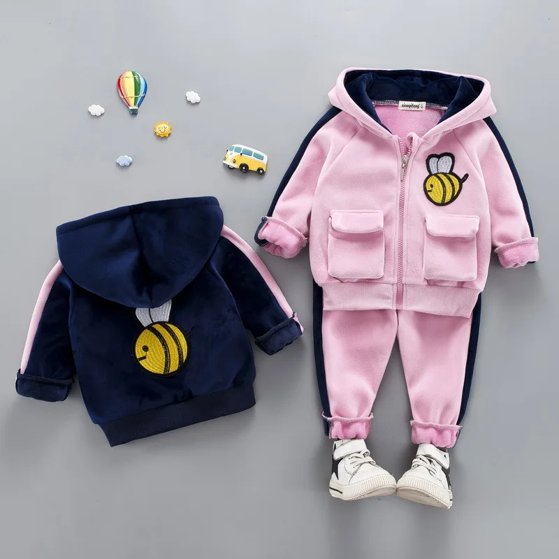 

Toddler Boys Clothing Set 2018 Autumn Winter Boys Clothes Coats+Pant 2pcs Outfit Kids Clothes Boy Sport Suit Children Clothing
