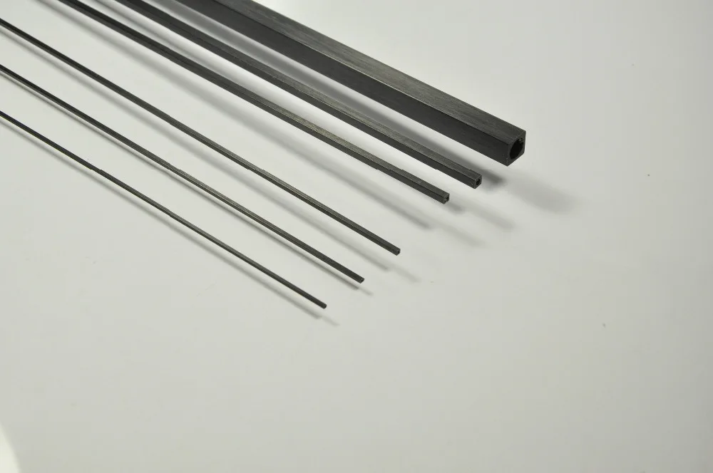 5 шт. квадратной трубки из углеродного волокна 4x2 5x500 мм|carbon fiber tube|carbon square tubecarbon tube |