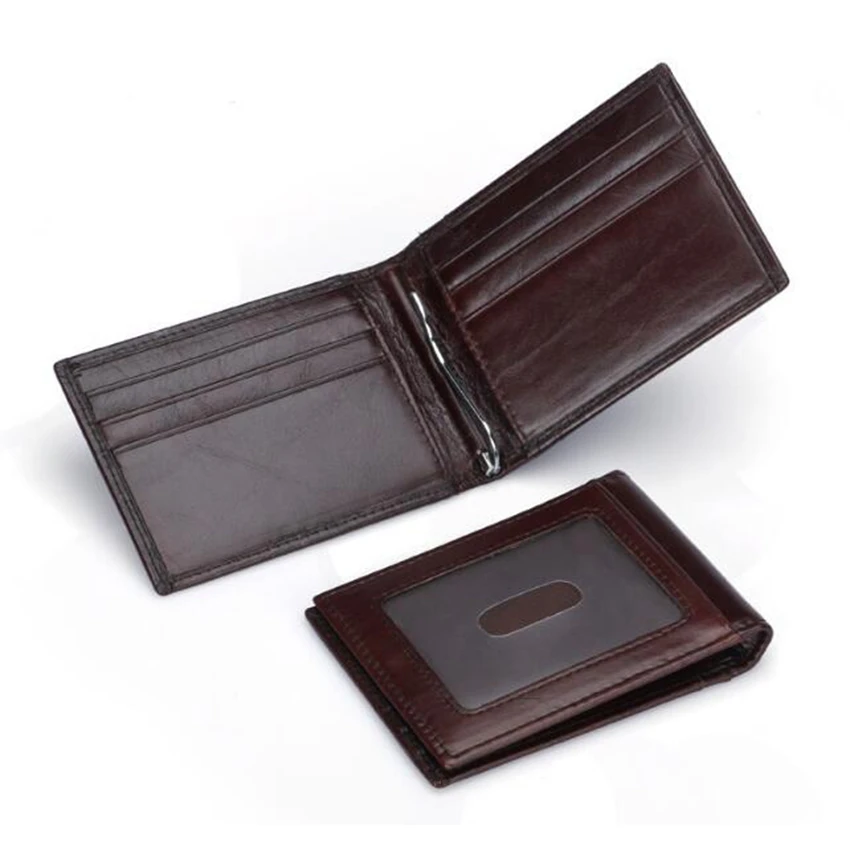 Мужские кошельки из натуральной кожи с держателем для денег цена в долларах