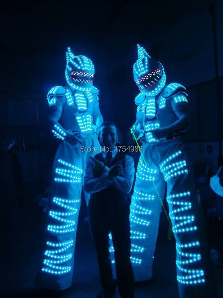 Бесплатная доставка DHL поставка для вечерние светящийся робот kryoman/светодиодный