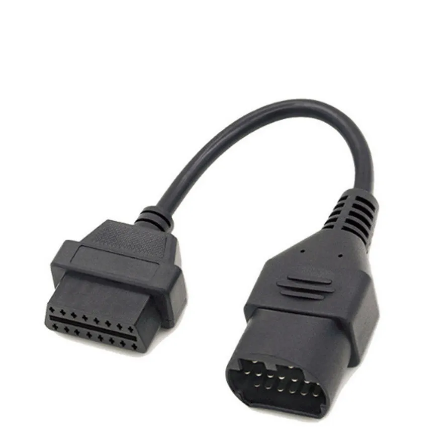 Для Mazda 17 Pin до 16 Pin Женский OBD2 автомобильный диагностический Соединительный адаптер кабель черный практический Прочный и высокое качество l0422