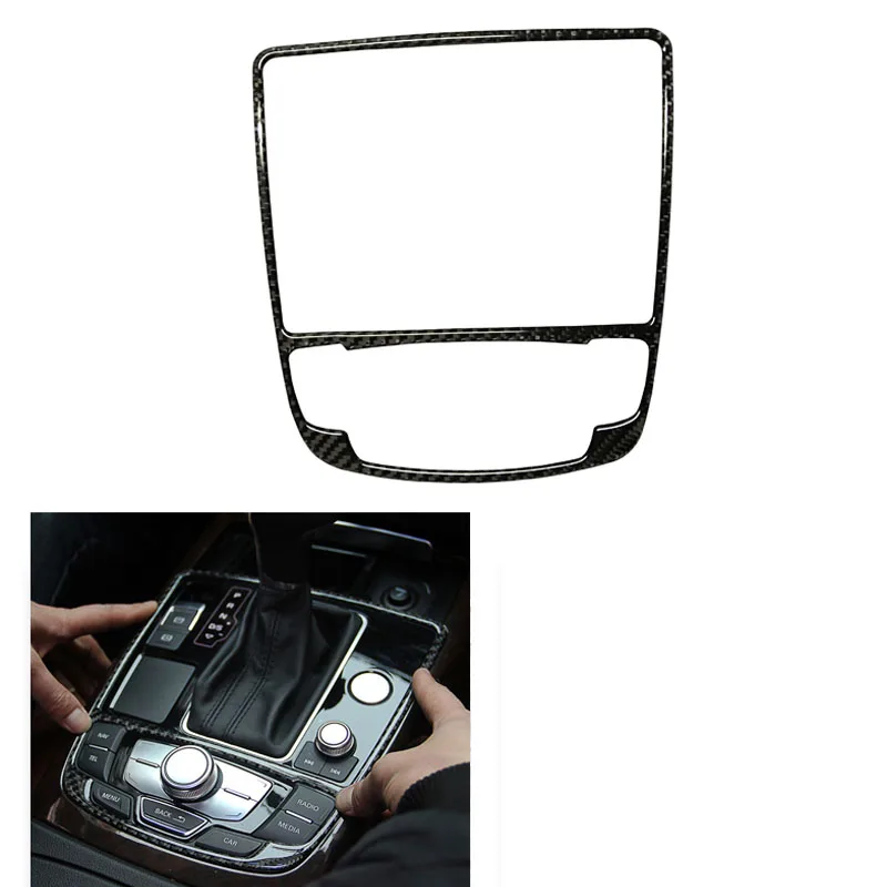 

Car Center Control Gear Shift Knob Panel Cover Trim Fit For Audi A6 2012-2018