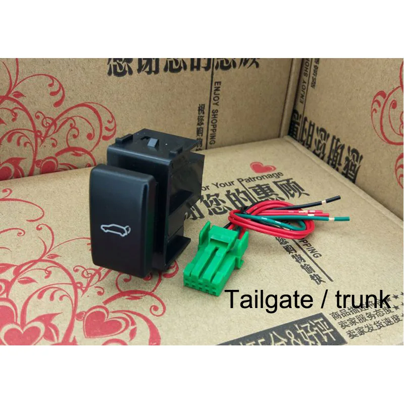Tailgate trunk Светодиодный светильник для тумана, радар, датчик парковки, камера, регистратор, монитор, вентилятор багажника, кнопка переключения багажника с проводом для Nissan Tiida - Цвет: Tailgate trunk