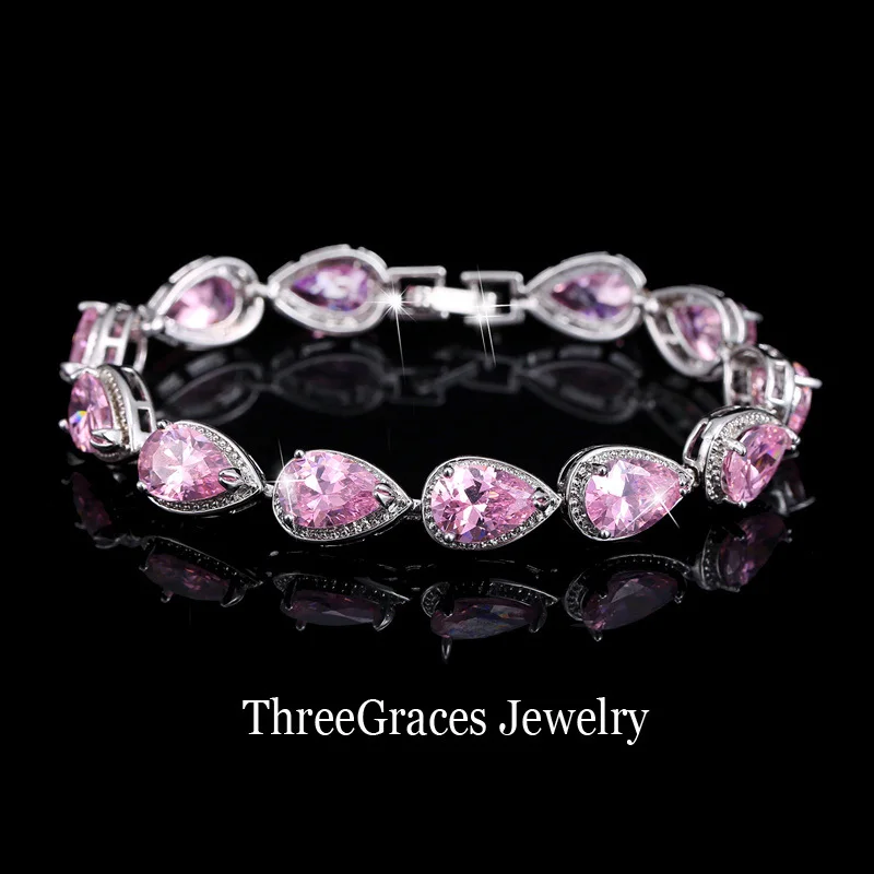 ThreeGraces роскошные свадебные вечерние ювелирное изделие овальной формы полностью