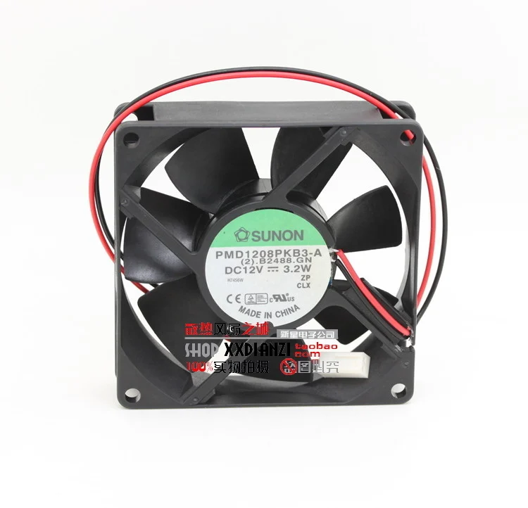 SUNON PMD1208PKB3-A 8025 80x80x25 мм 8 см DC 12V 3,2 W 3 линии двойной шарикоподшипник Вентилятор охлаждения