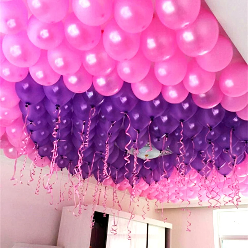Hot 100 Pcs/lot 10 cm Latex Helium Inflatable Thickening Pearl Balloons Wedding Supplies Birthday Party Decoration Air Ball|100 pcs/lot|wedding