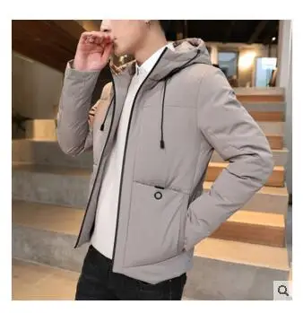 

coat winter 2020 new winter clothing trend short handsome winter down cotton dress thickened cotton padded jacket