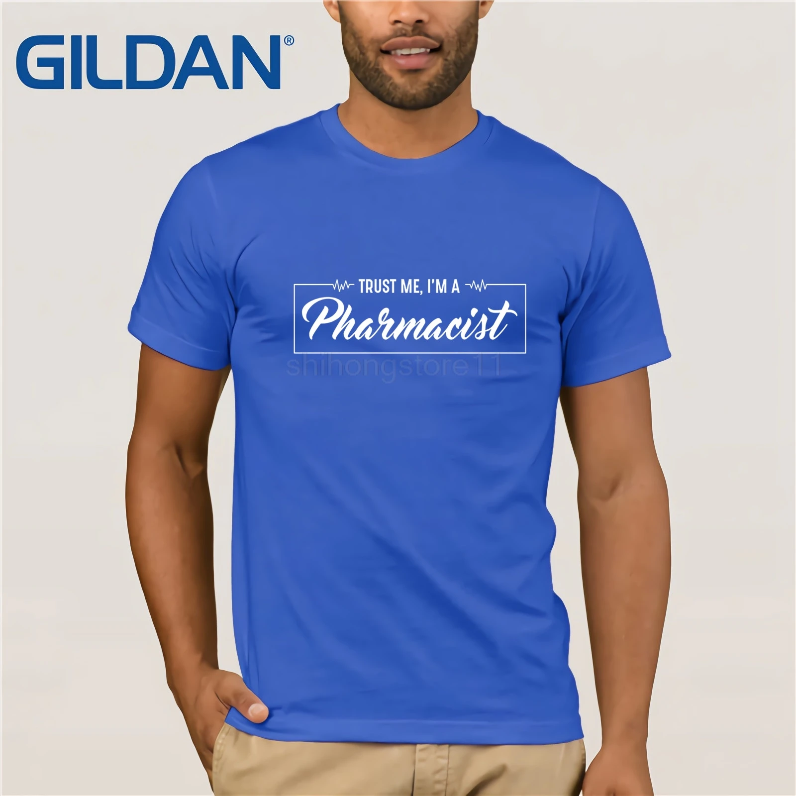 Trust Me I'm A Pharmacist-Technical-Pharmacy Gift Shirt Летняя футболка модная футболки с круглым