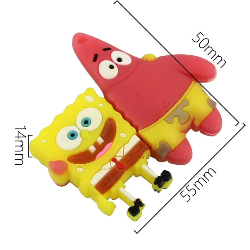 Специальное предложение Memoria Usb Pendrive Personalizado Binful мультфильм Usb флэш-накопитель Губка Боб квадраты Memoria 2,0 U диск