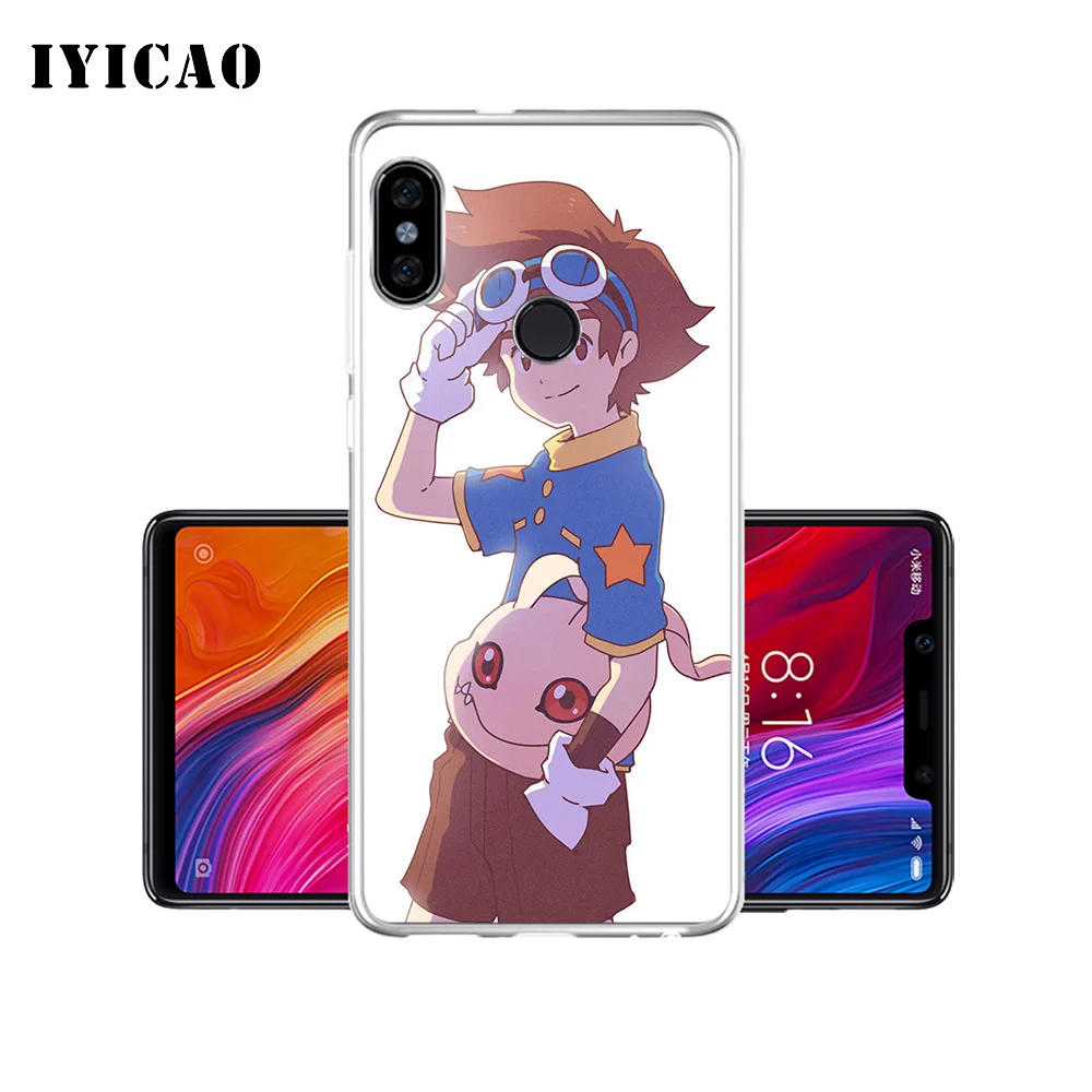 IYICAO Digimon Мягкий силиконовый чехол для телефона Xiaomi Mi 9 8 SE 6 A1 A2 Lite F1 MIX2S MIX3 TPU