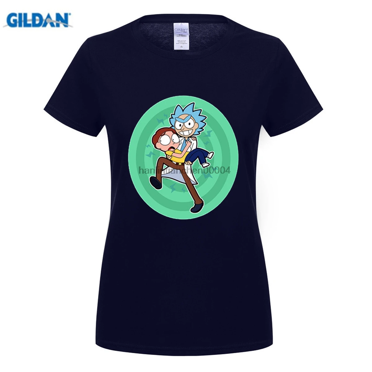 GILDAN Рик Морти 100% хлопок футболка аниме Camisa Homme рукава реглан футболки топы |