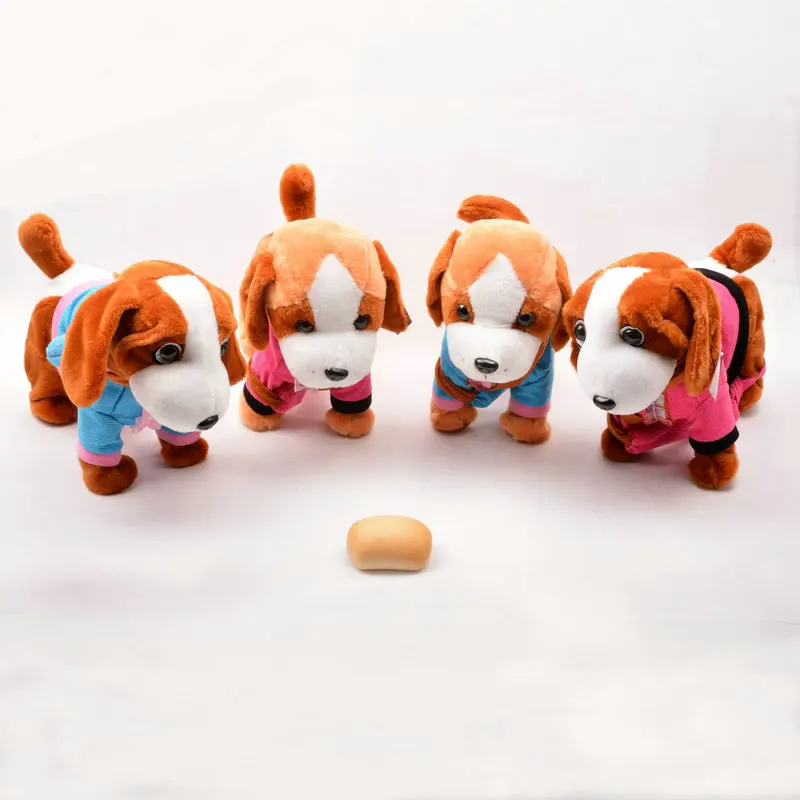 Электрический плюшевый поводок для прогулок детская музыкальная машина