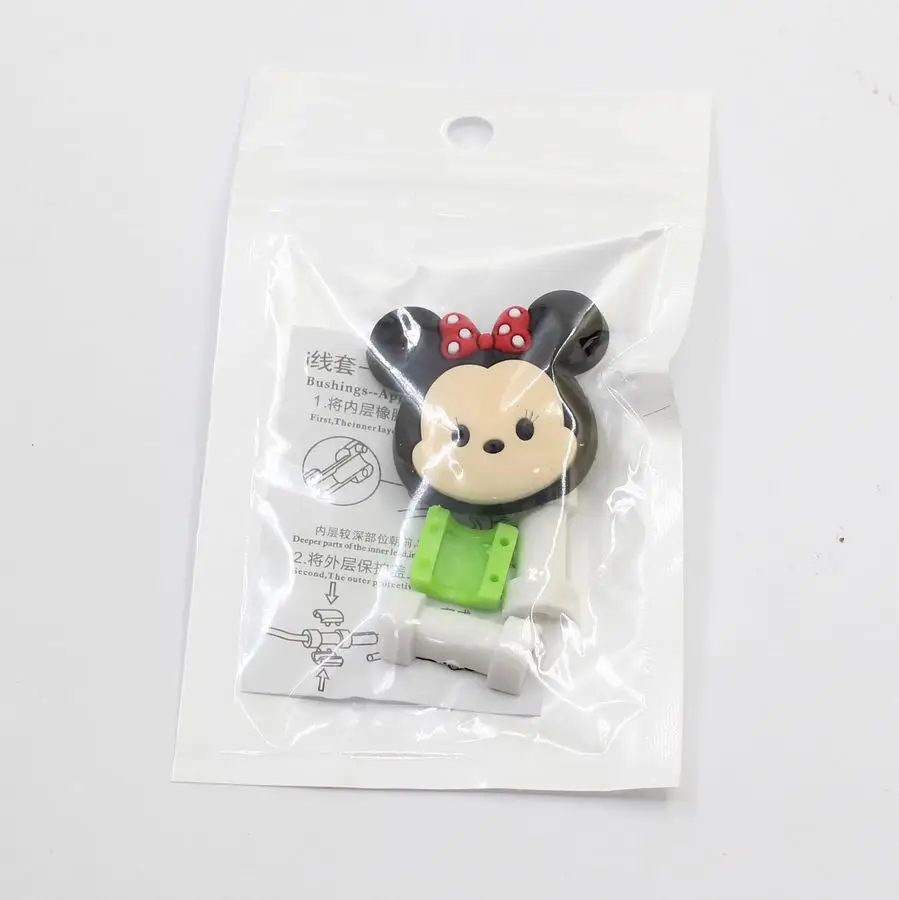 2 шт. мультяшный USB кабель защита для наушников iPhone 5 6 6s 7 8 iPad зарядки данных |