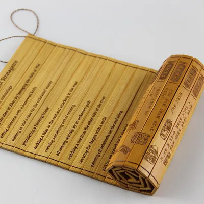 Классический бамбуковый свиток слипы известная книга из 30 шести слоев