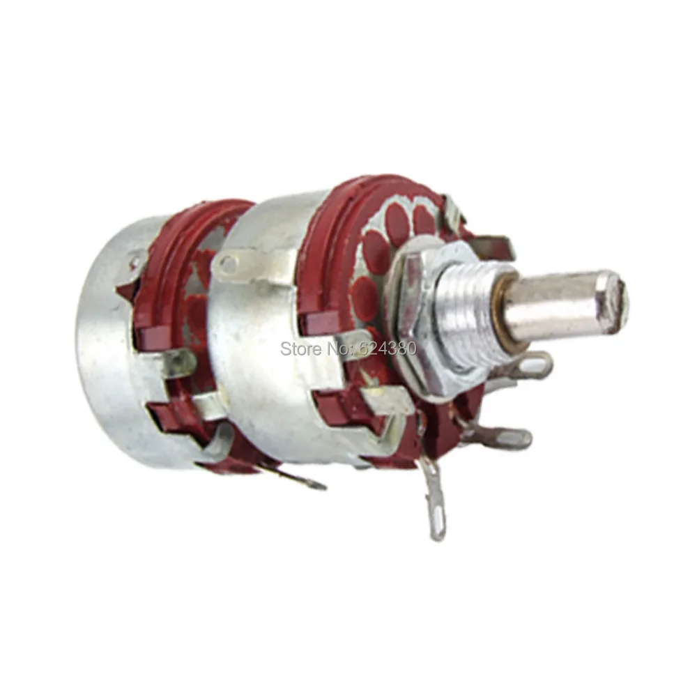 WTH118 1K 4K7 10K 47K 100K OHM 20% 2W 2 два Tang поворотного провода конусный потенциометр