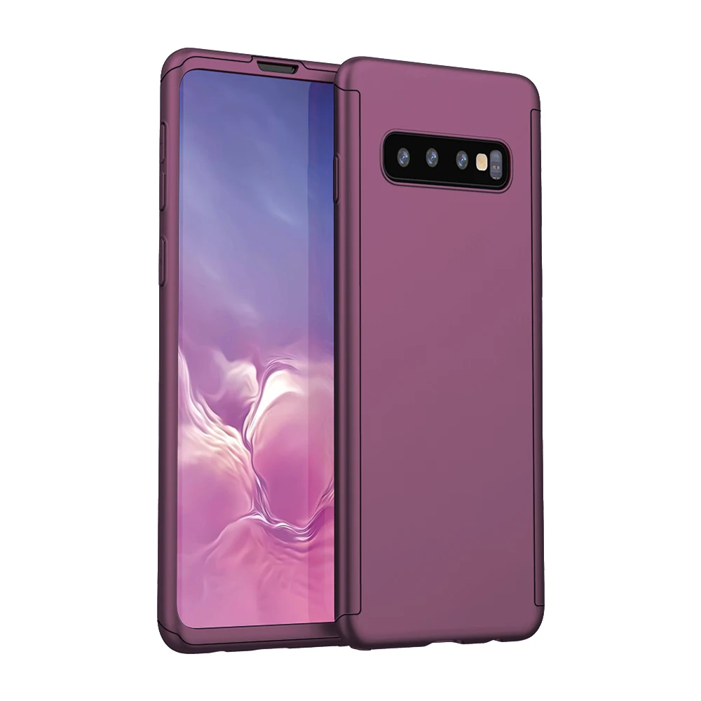 Защита экрана+ 360 чехол для samsung Galaxy S9 S10 Plus S10E Гибридный противоударный чехол-бампер для samsung S8 S7 Edge