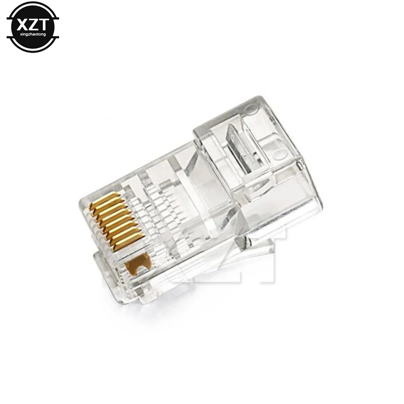 RJ45 RJ 45 Ethernet кабели Модульный Штекер сетевой разъем для UTP Cat5 Cat5e кабель