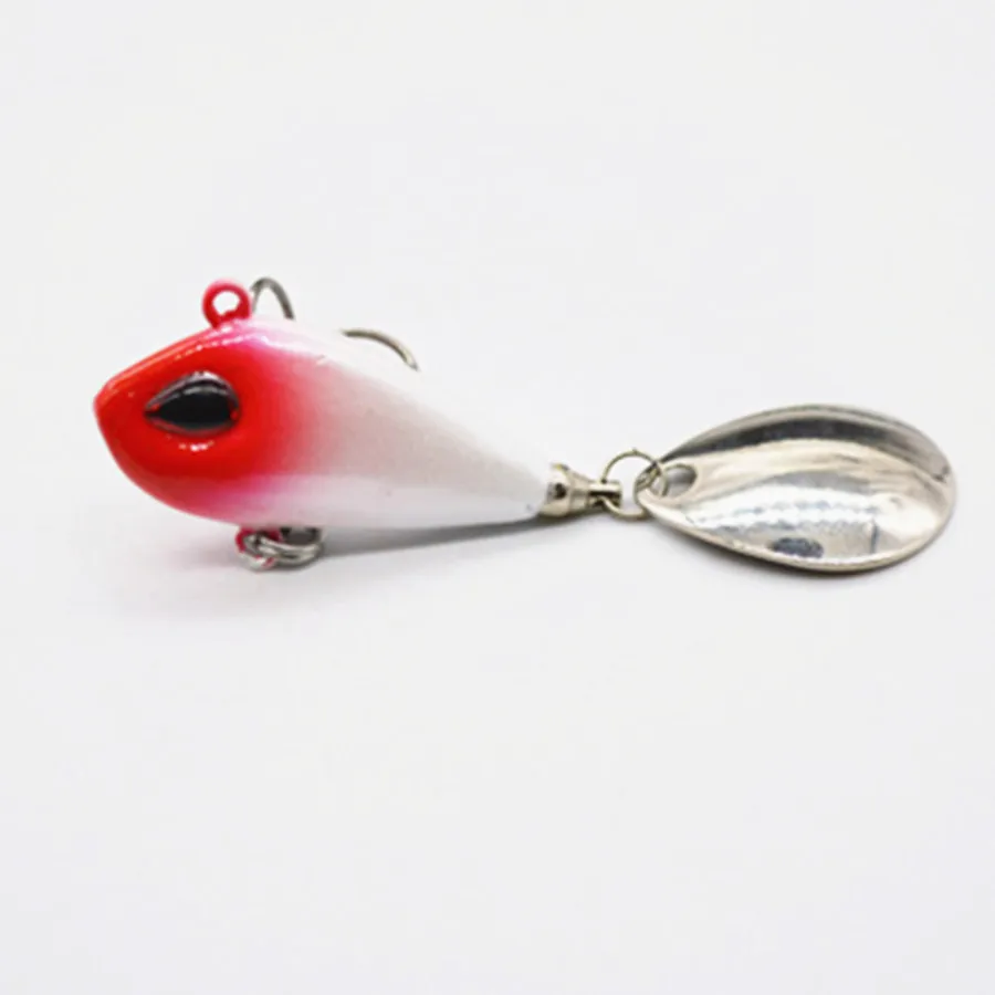 6g10g17g 25g Carp Fishing Bait Lead Fish vib Lure Treble Hook Spoon Rotate Spinner Sequins Jig Metal | Спорт и развлечения