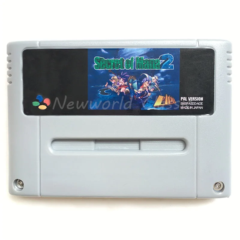 Secret of Mana 2 для 16 битного картриджа видеоигр карточная карта игровой консоли