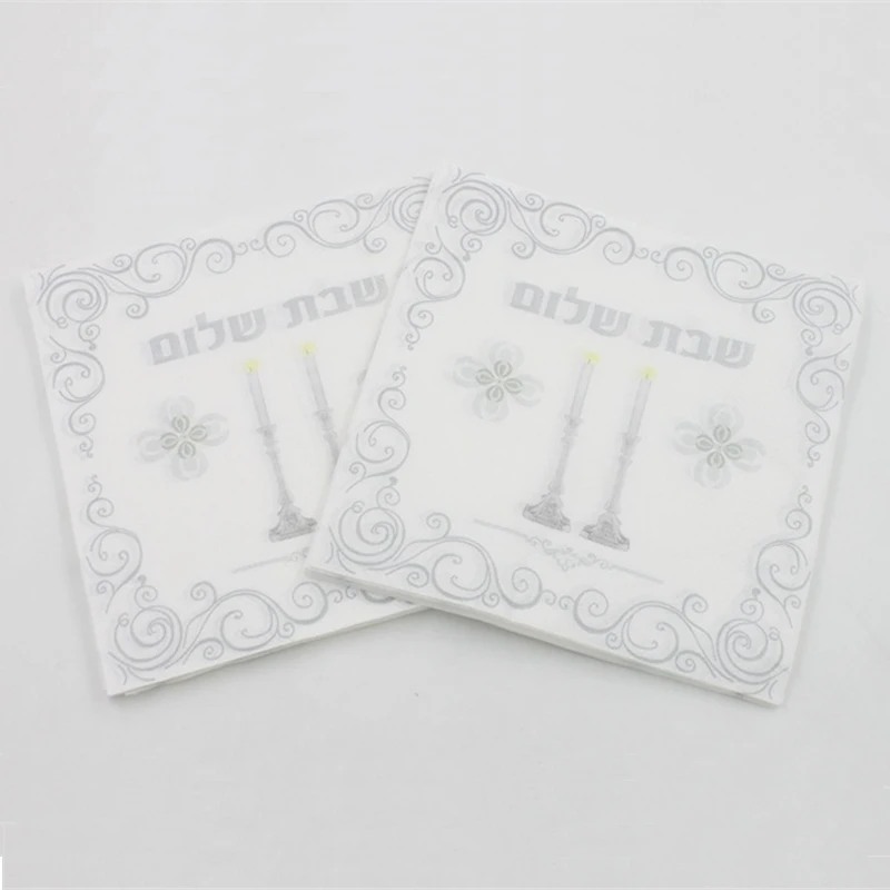 100Pcs Arabic Gold Silver Candle Paper Napkins Wedding Table Tableware Bridal Shower Tissue Serviettes Party Decoration Supplies | Дом и сад